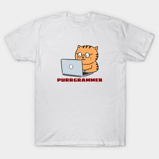 Purrgrammer | Cute Programmer Pun T-Shirt